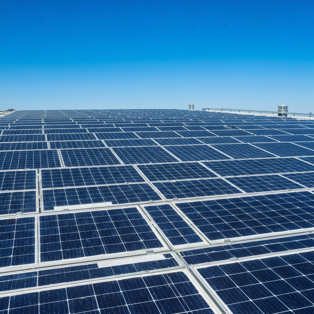 Solar panels background